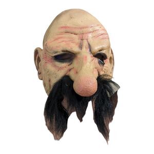 Vintage Don Post Rubber Halloween Mask‎ 1999 2000 Studios Mustache Man Nose Bald